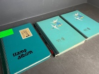 Stamp Albums - Mixed Nations x 3 - 3