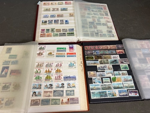 Stamps Albums - Ships x 3 (A-Z)