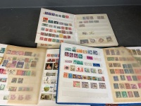 Stamp Albums - Mixed Nations x 3
