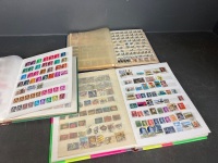 Stamp Albums - Mixed Nations x 3