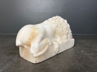 Marble Lion Figurine - Damaged - 3