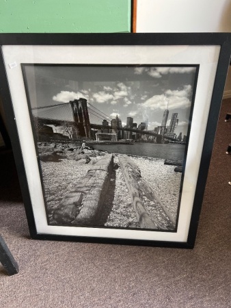 Print/Photograph Overlooking Brooklyn Bridge New York