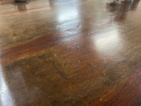 Large Australian Cedar Colonial Dining Table with 8 Dining Chairs - 4