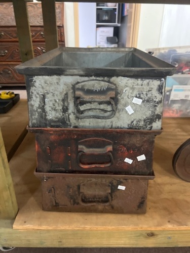 3 x Metal Trays/Draws