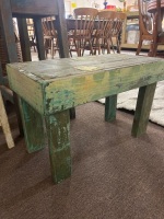 Small Timber Occasional Side Table and Timber Stool - 2