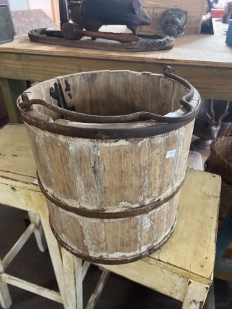 Antique Timber Sake Bucket
