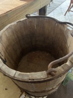 Antique Timber Sake Bucket - 2