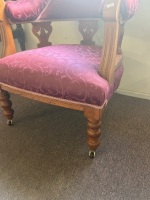 Red Captains Chair - 3