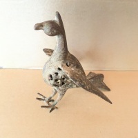 Antique Pierced Cast Iron Bird Figure - 2