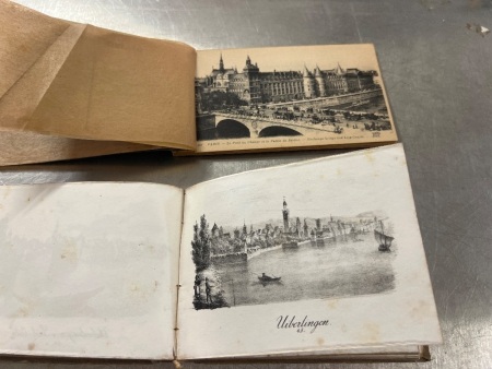 Book of Paris Postcards and Book of German Lithographs