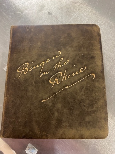 Leather Bingen on the Rhine poetry with Lithograph Illustrations - 1888