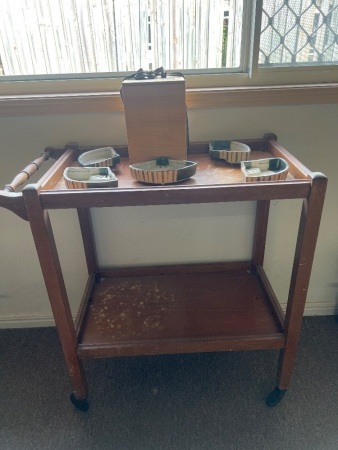 Vintage Serving Trolley on Casters - REMOVED BY VEDOR