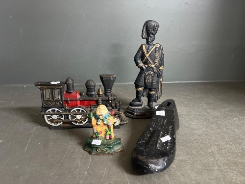 Mixed Lot of Cast Iron Doorstops