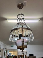 Victorian Hanging Kerosene Lamp - 4