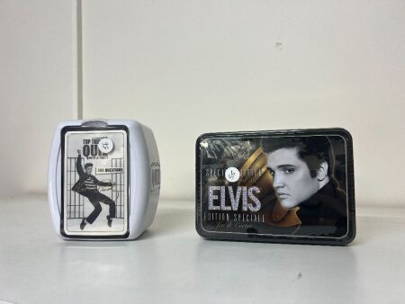 Elvis Special Edition Playing Card Set and Trivia 500 Questions in Box