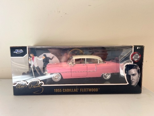 Jada Toys 1:24 Scale Die-Cast Model of Elvis Presley's Famous Pink 1955 Cadillac Fleetwood
