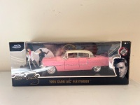 Jada Toys 1:24 Scale Die-Cast Model of Elvis Presley's Famous Pink 1955 Cadillac Fleetwood