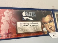Elvis Presley Colourized U.S Banknote with Certificate of Authenticity - 3