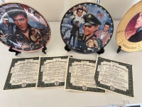 Set of Four Elvis Presley Collectors Plates with Certificates of Autheniticity - 2