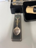 Collection of Elvis Themed Pocket Knives and One Collectable Elvis Spoon - 4