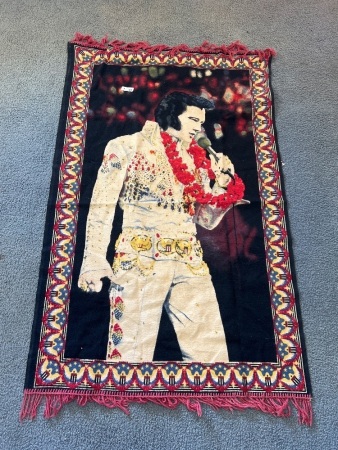 "Aloha from Hawaii" Elvis Presley Wall Hanging Tapestry/Floor Rug - App 1470 x 820mm