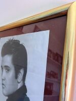 Gold-Framed Portrait of Elvis Presley - 2