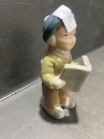Vintage Signed Porcelain Christmas Carollers - 2