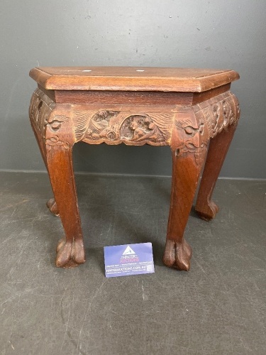 Chinese Style Carved Stool