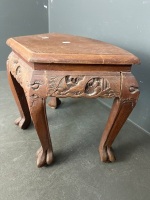 Chinese Style Carved Stool - 2