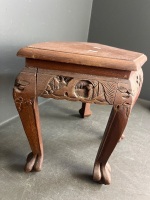 Chinese Style Carved Stool - 3