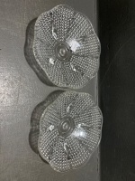Pair of Crystal Hazel Atlas "Hobnail" Candy Dishes