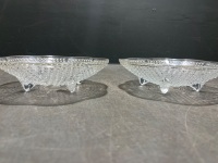 Pair of Crystal Hazel Atlas "Hobnail" Candy Dishes - 3