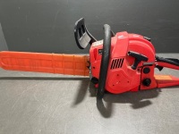 Red Petrol Powered Two-Stroke Chainsaw - 3