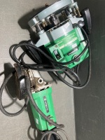 Hitachi Electric Angle Grinder and Hitachi TR-12 1/2" Plunge Router