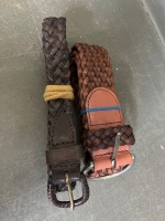 3 x Leather Belts - 5