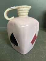 4 x Pink Glass Vessels and Pottery Vase - 4