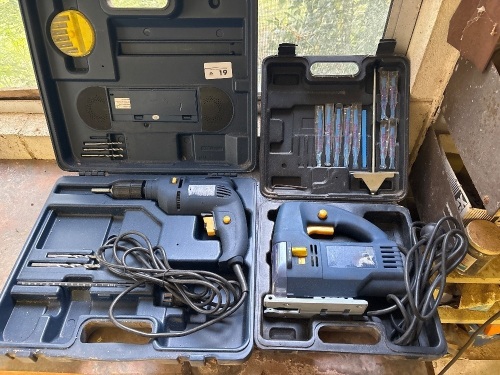 Electric drill and jigsaw