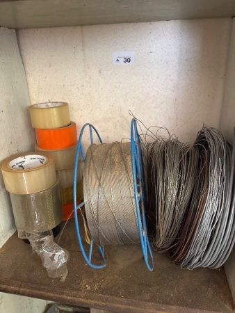 Qty tapes and wire