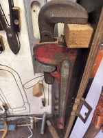 Wall tool cabinet and contents