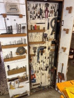 Wall tool cabinet and contents - 3