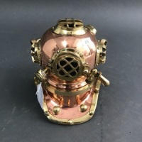 Copper and Brass Desktop Divers Helmet