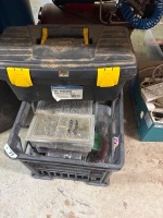 Nails screws and tool box