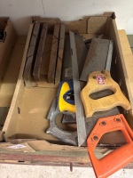 Saws assorted box lot