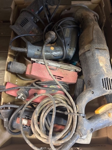 Grinder, saw, drill , sanders etc