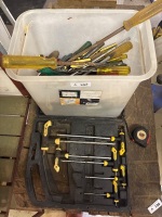 Inc star drivers and big tub of assorted screwdrivers