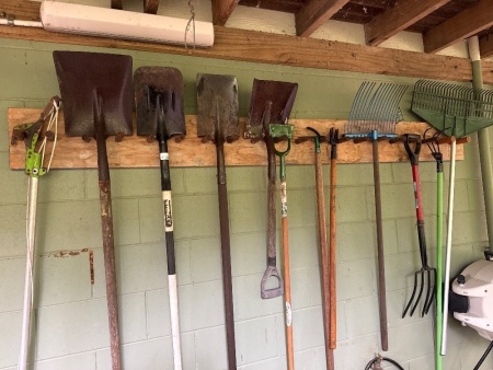 Assorted garden tools