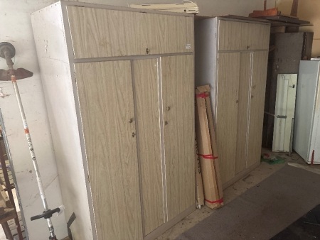 2 x retro wardrobes