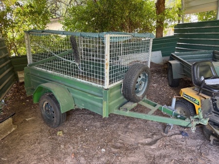 Caged box trailer
