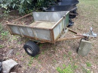 Small tow behind metal tipping yard trailer - 2