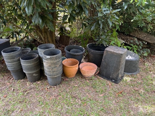Large lot of pots